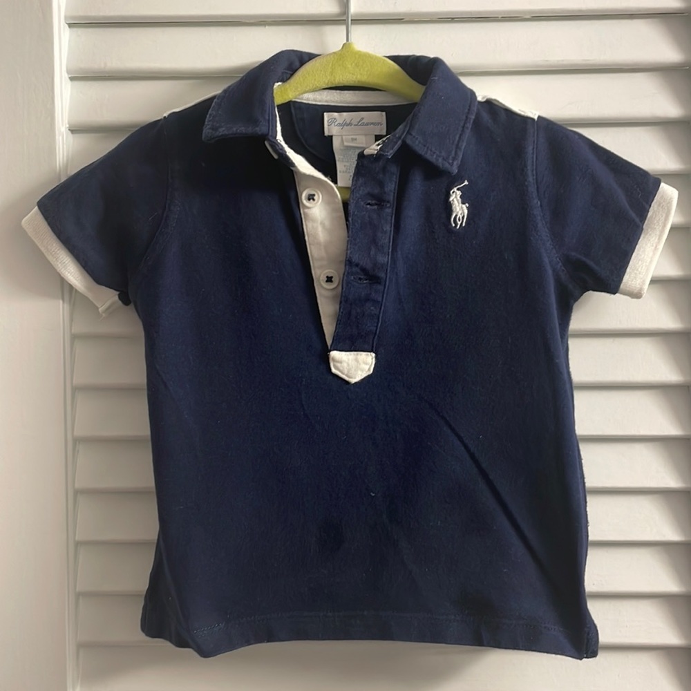 Ralph Lauren Layette Classic Polo. Size 9M, EUC